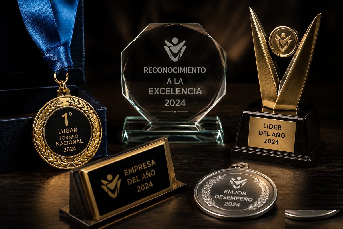 Grabados: medallas, galvanos y trofeos de premiación